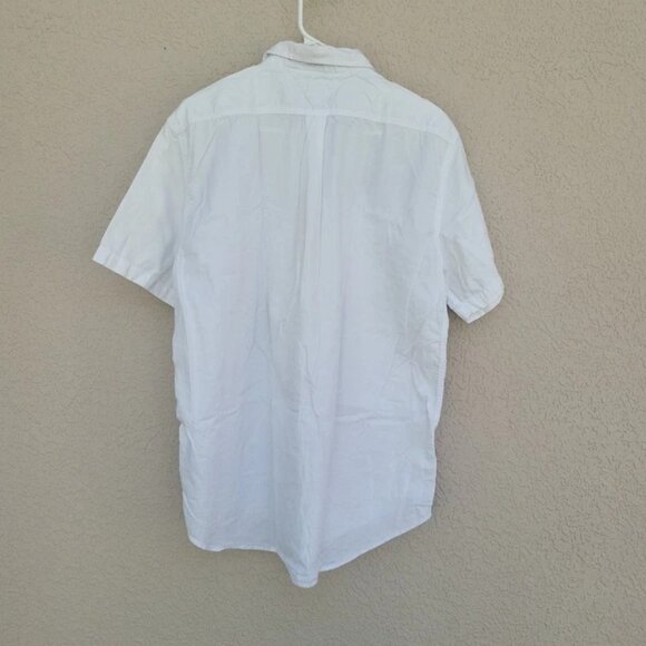 Vintage Tommy Hilfiger Men's White Button Down with Crest Sz L - Picture 6 of 7